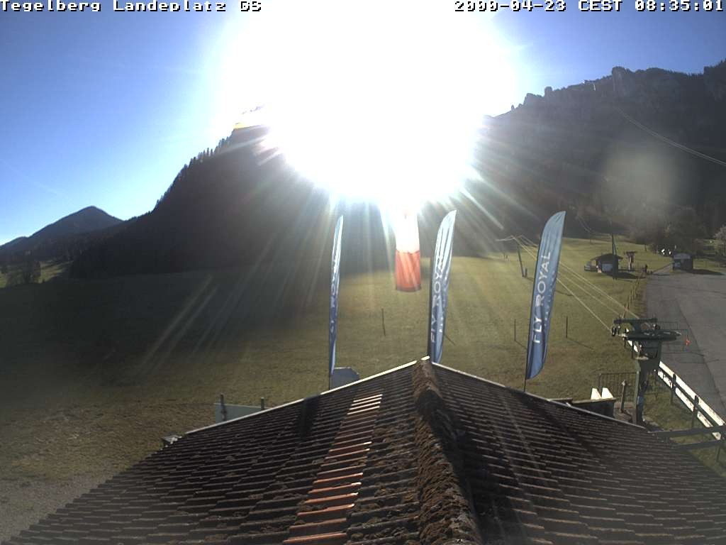 Archiv Foto Webcam Schwangau: Landeplatz am Tegelberg