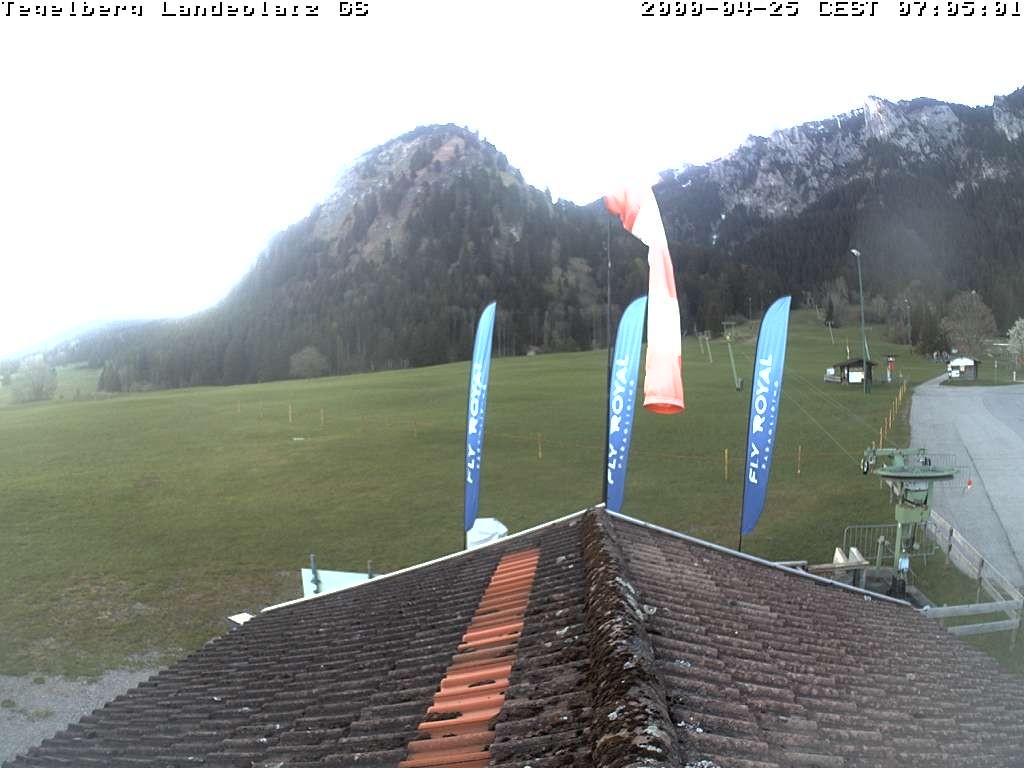 Archiv Foto Webcam Schwangau: Landeplatz am Tegelberg