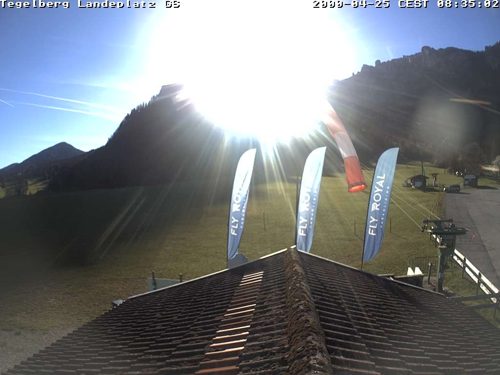 Archiv Foto Webcam Schwangau: Landeplatz am Tegelberg