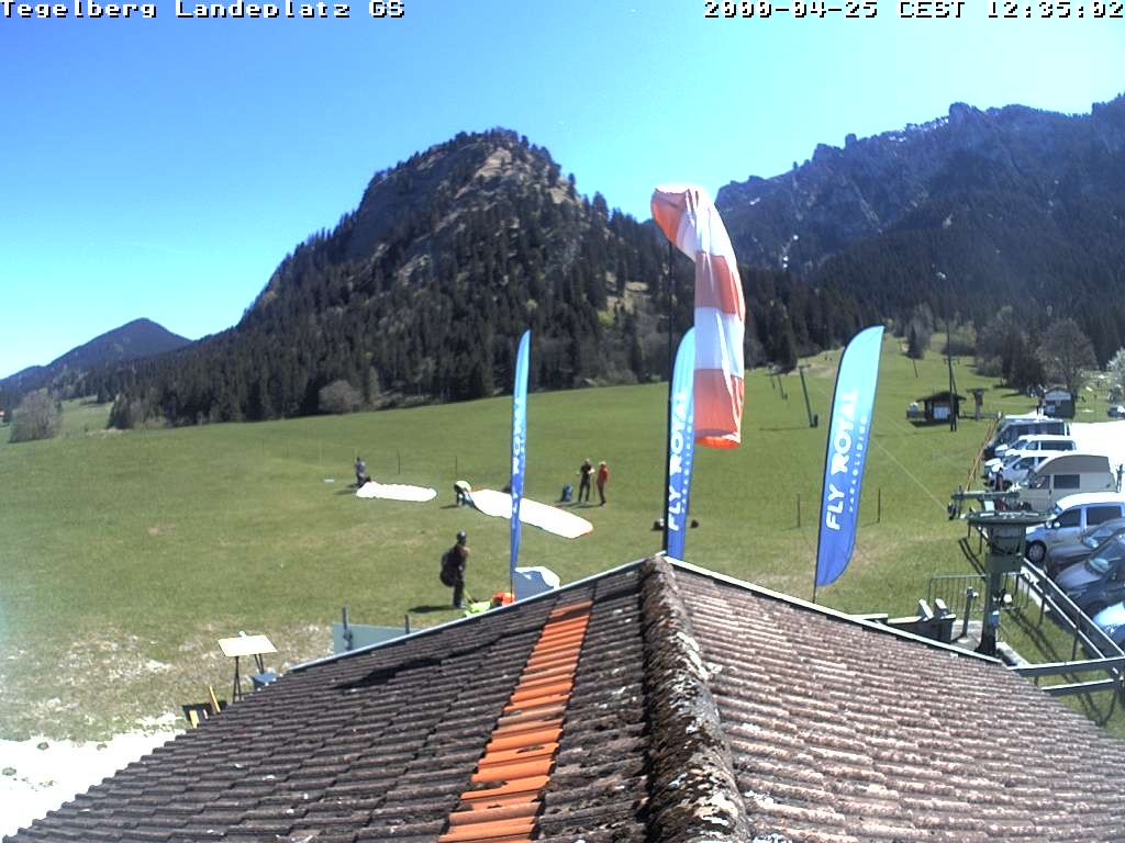 Archiv Foto Webcam Schwangau: Landeplatz am Tegelberg