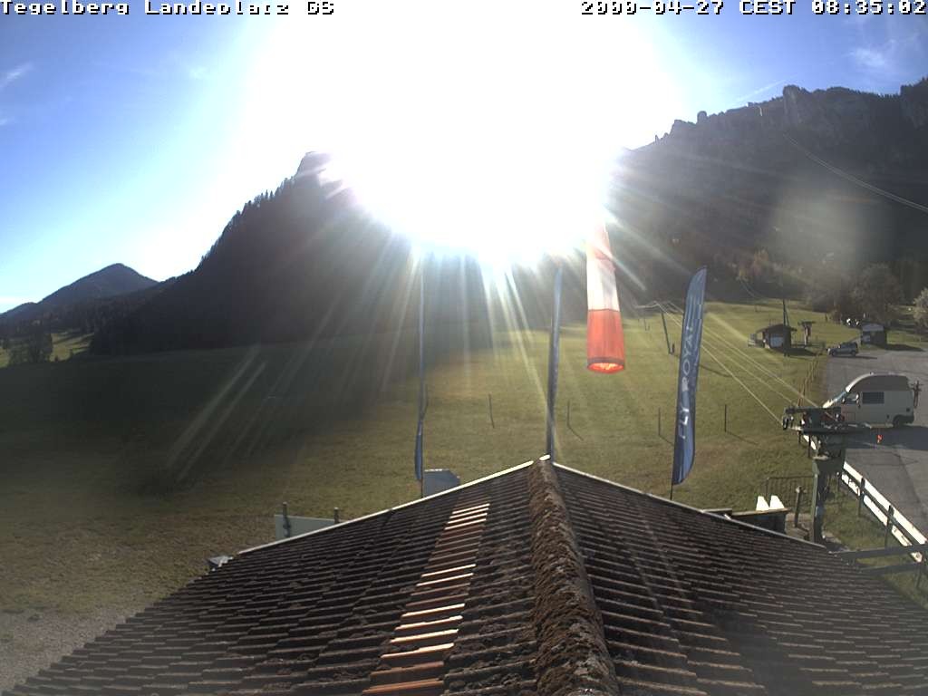 Archived image Webcam Tegelberg - Landing place