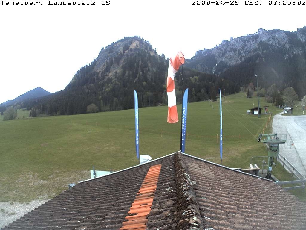 Archiv Foto Webcam Schwangau: Landeplatz am Tegelberg