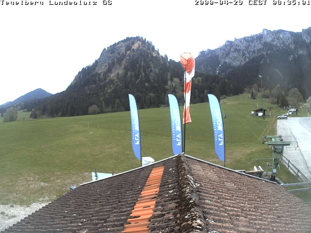 Archiv Foto Webcam Schwangau: Landeplatz am Tegelberg