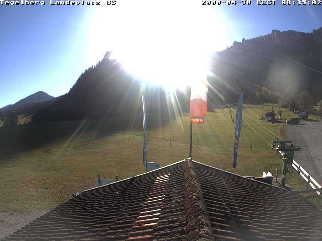 Archived image Webcam Tegelberg - Landing place