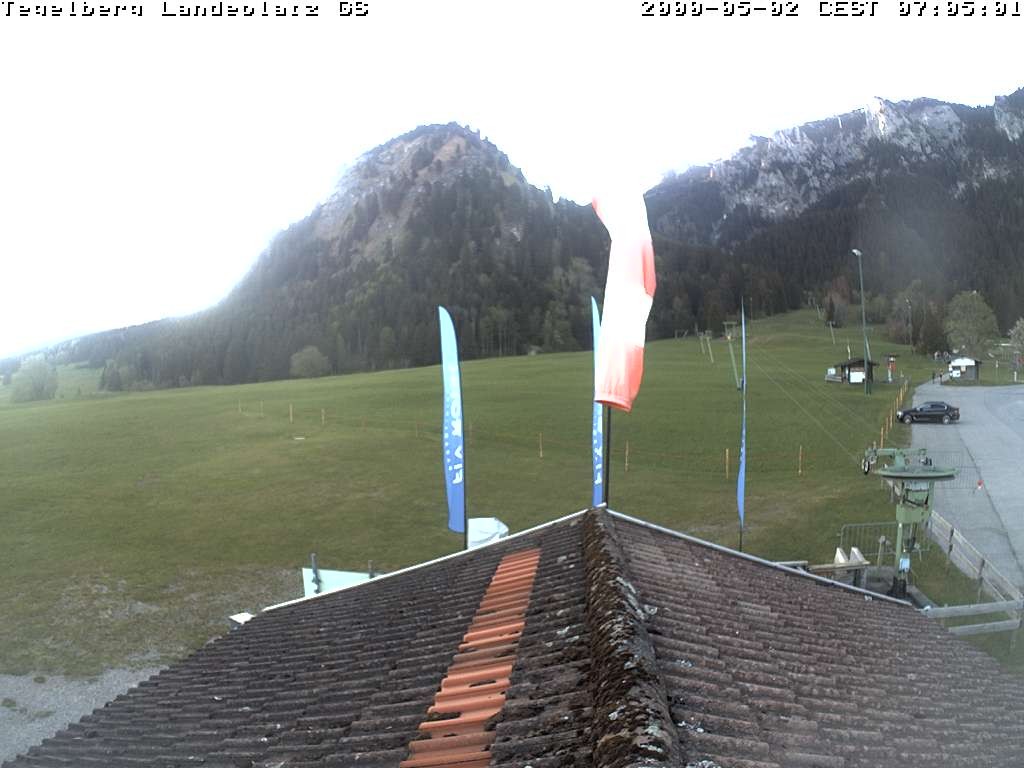 Archiv Foto Webcam Schwangau: Landeplatz am Tegelberg