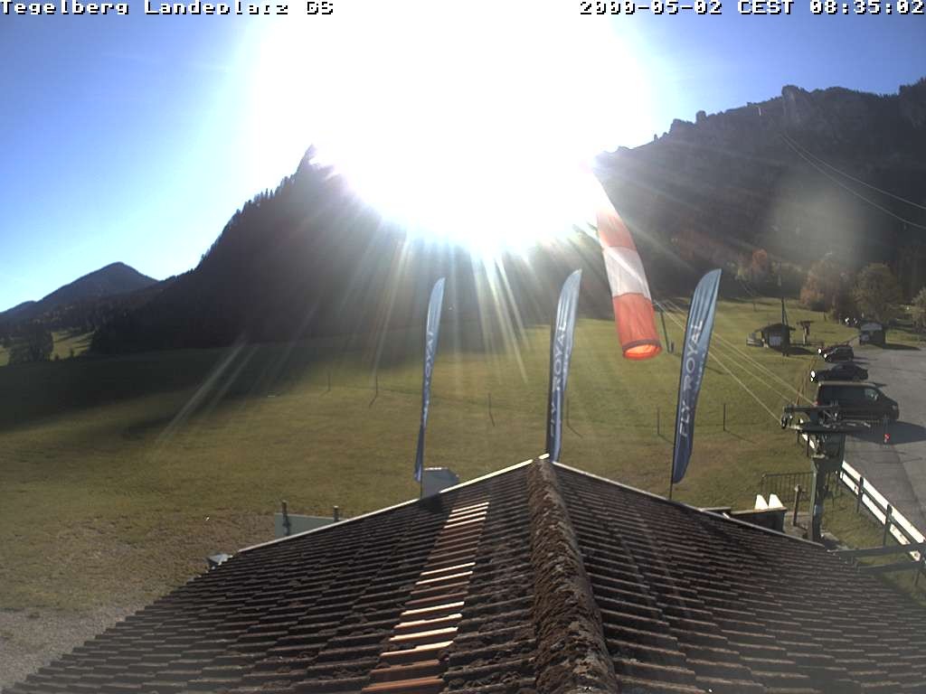Archiv Foto Webcam Schwangau: Landeplatz am Tegelberg