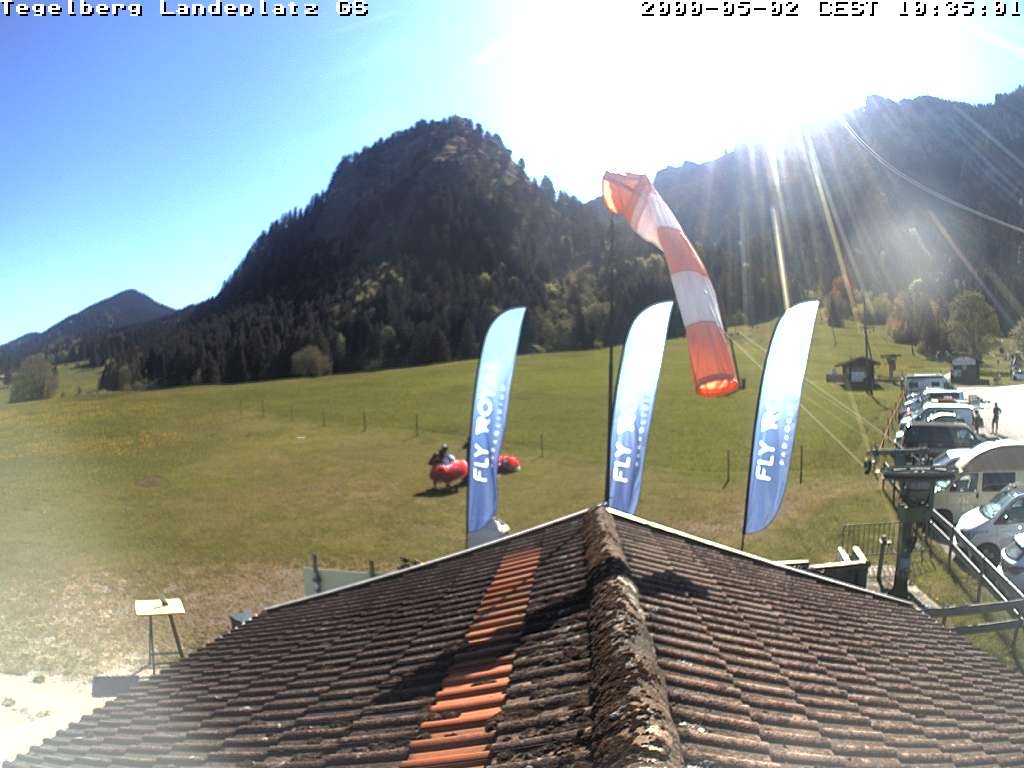 Archiv Foto Webcam Schwangau: Landeplatz am Tegelberg