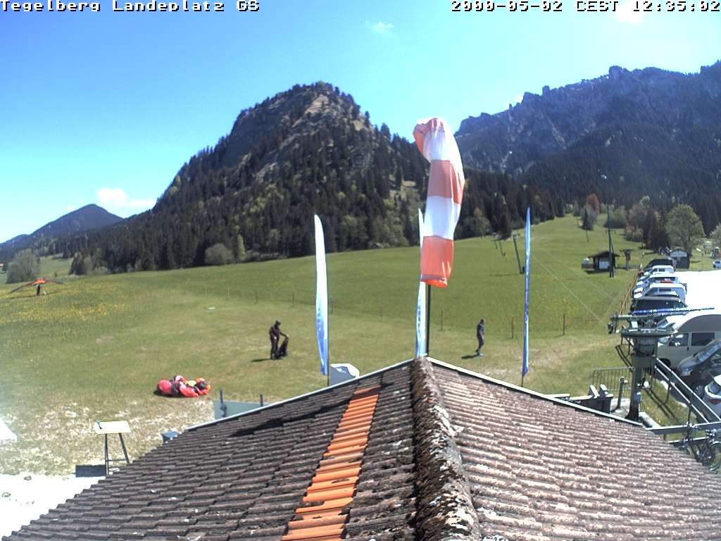 Archiv Foto Webcam Schwangau: Landeplatz am Tegelberg
