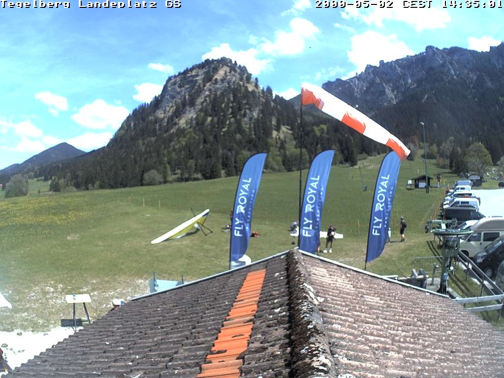 Archiv Foto Webcam Schwangau: Landeplatz am Tegelberg