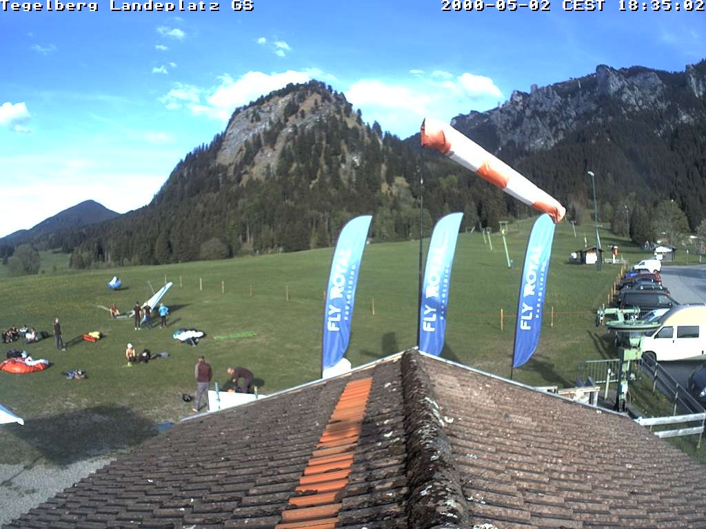 Archiv Foto Webcam Schwangau: Landeplatz am Tegelberg