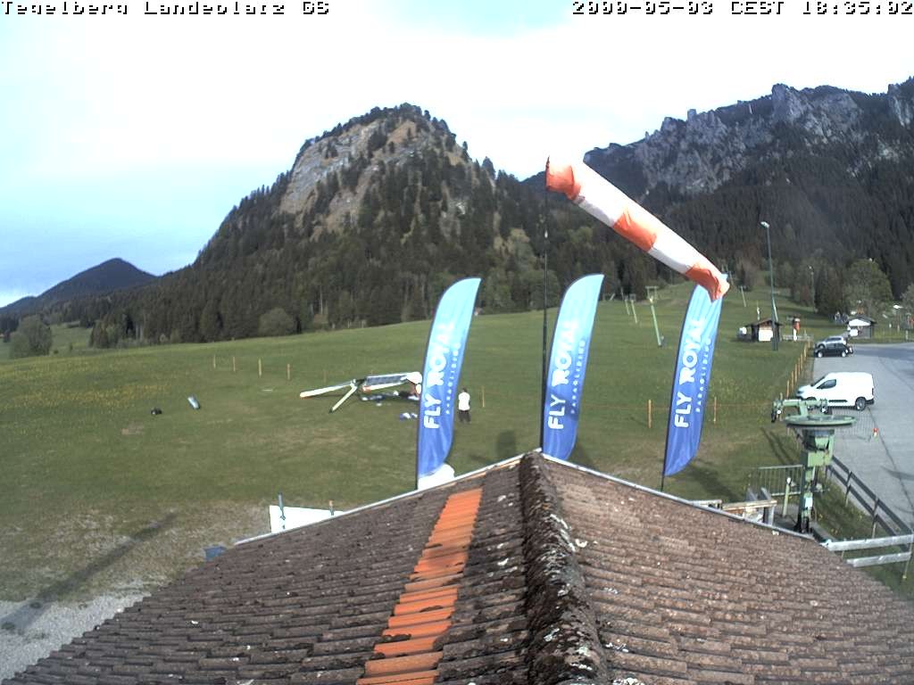 Archiv Foto Webcam Schwangau: Landeplatz am Tegelberg