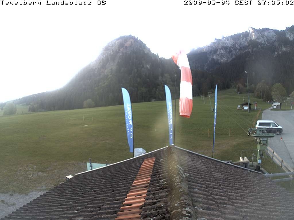 Archiv Foto Webcam Schwangau: Landeplatz am Tegelberg