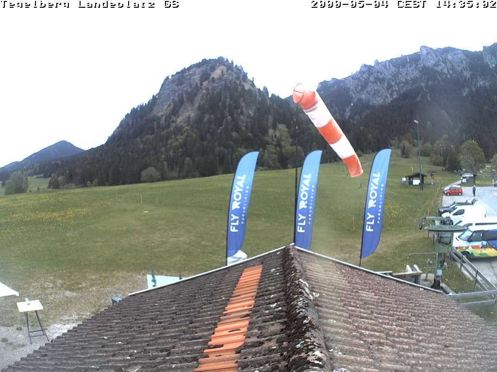 Archiv Foto Webcam Schwangau: Landeplatz am Tegelberg