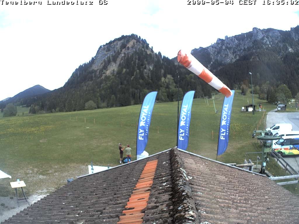 Archiv Foto Webcam Schwangau: Landeplatz am Tegelberg