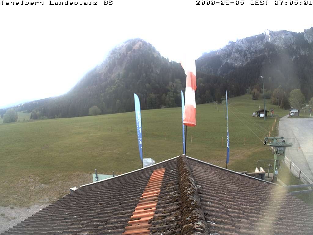 Archiv Foto Webcam Schwangau: Landeplatz am Tegelberg