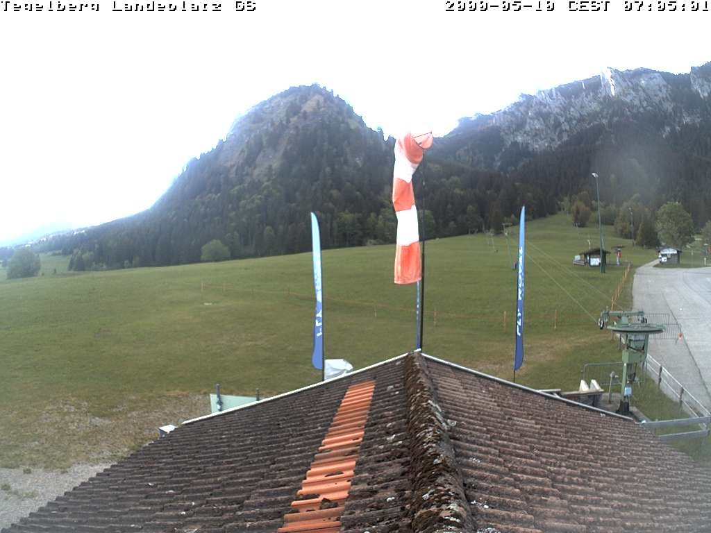 Archiv Foto Webcam Schwangau: Landeplatz am Tegelberg