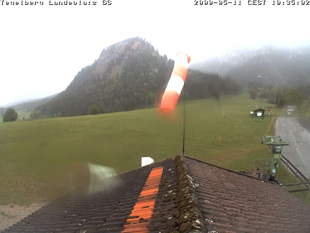 Archiv Foto Webcam Schwangau: Landeplatz am Tegelberg