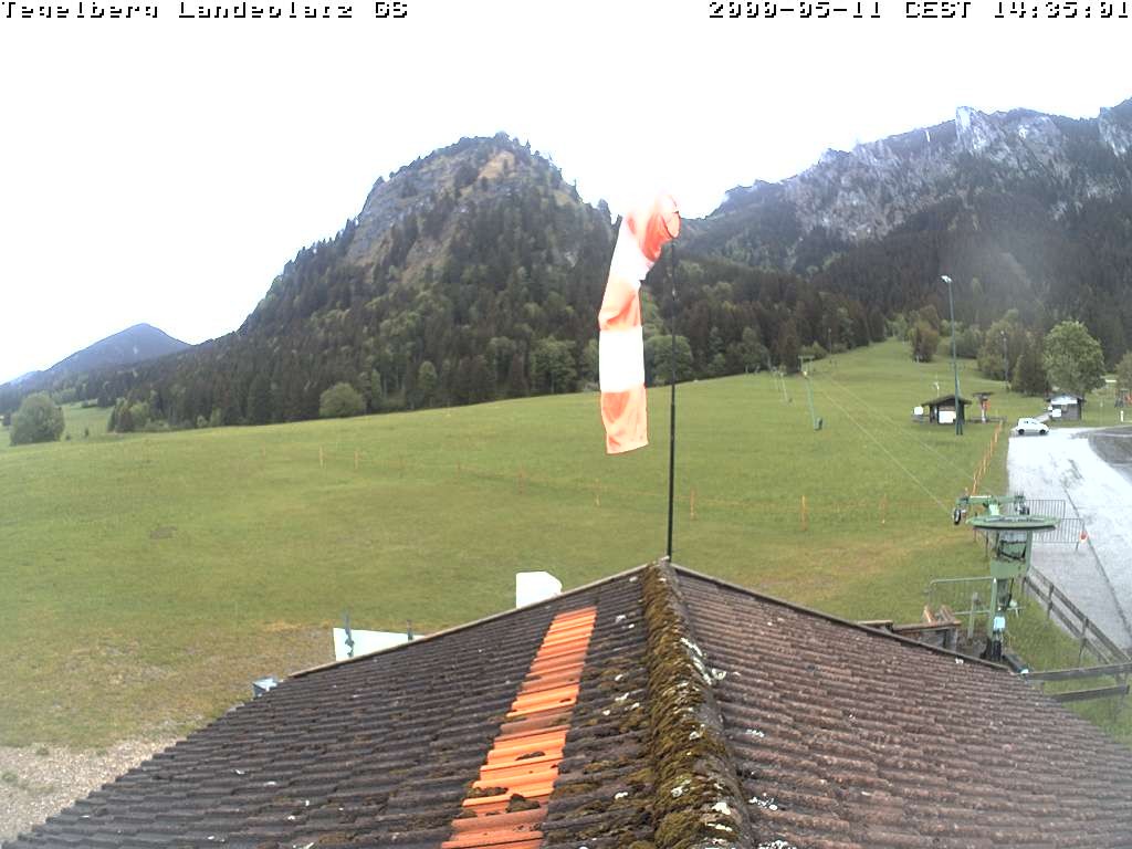Archiv Foto Webcam Schwangau: Landeplatz am Tegelberg