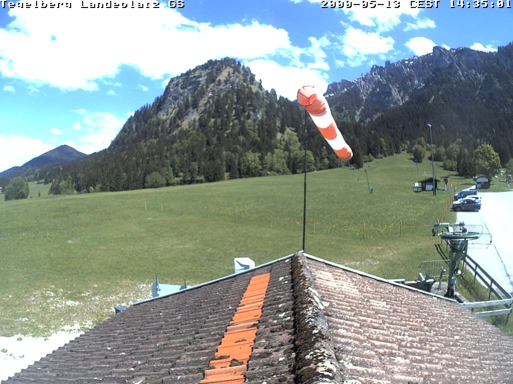 Archiv Foto Webcam Schwangau: Landeplatz am Tegelberg