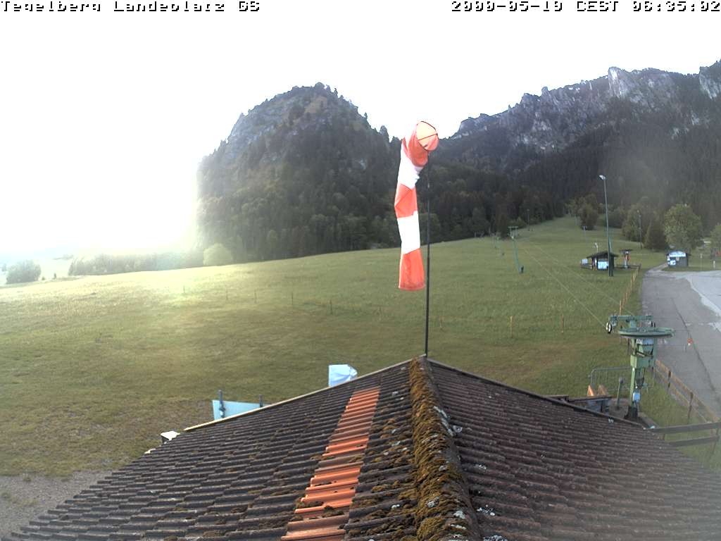 Archiv Foto Webcam Schwangau: Landeplatz am Tegelberg
