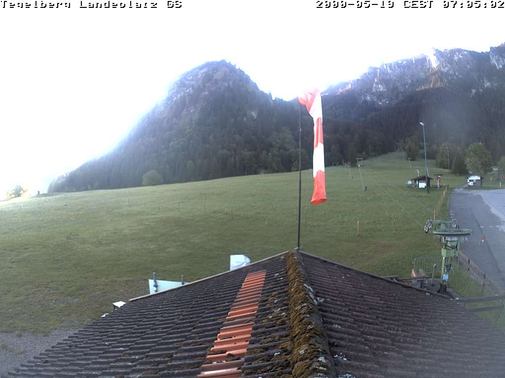 Archiv Foto Webcam Schwangau: Landeplatz am Tegelberg