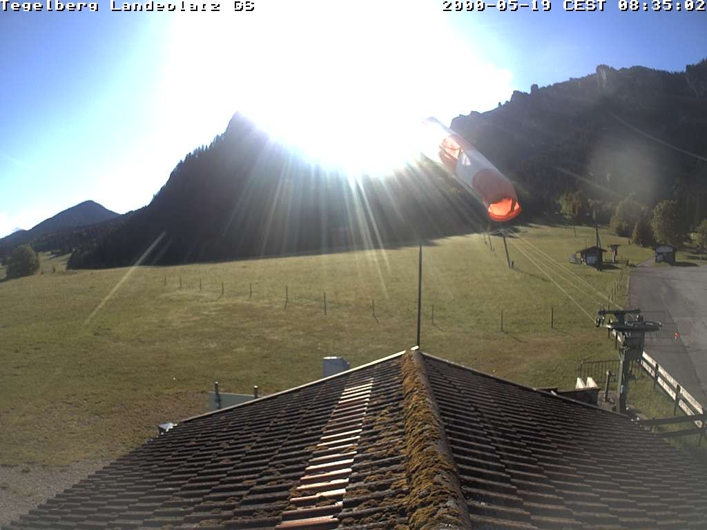 Archiv Foto Webcam Schwangau: Landeplatz am Tegelberg