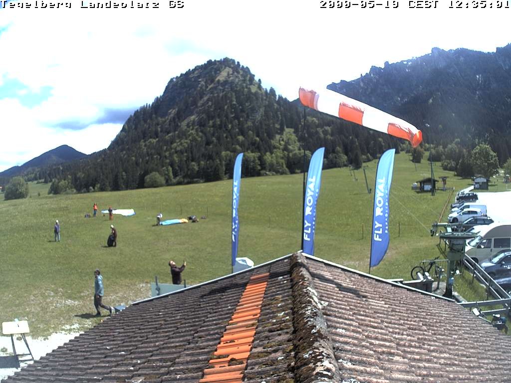 Archiv Foto Webcam Schwangau: Landeplatz am Tegelberg