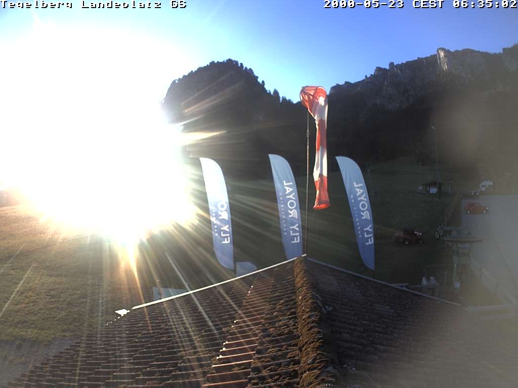 Archiv Foto Webcam Schwangau: Landeplatz am Tegelberg
