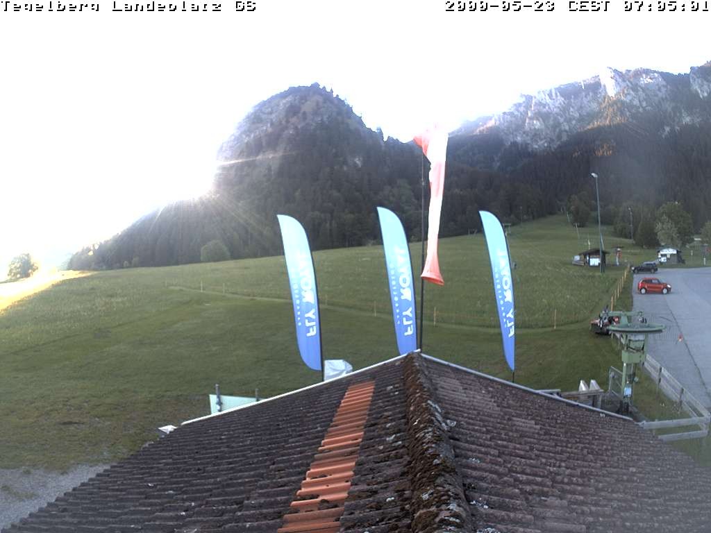 Archiv Foto Webcam Schwangau: Landeplatz am Tegelberg