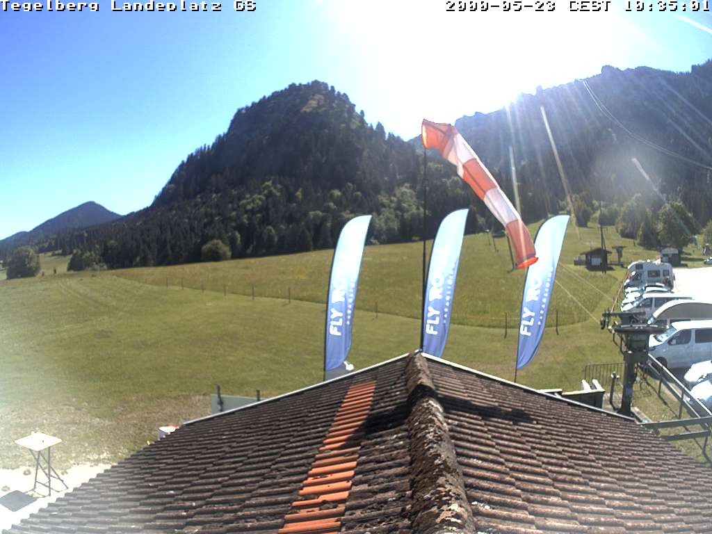 Archiv Foto Webcam Schwangau: Landeplatz am Tegelberg