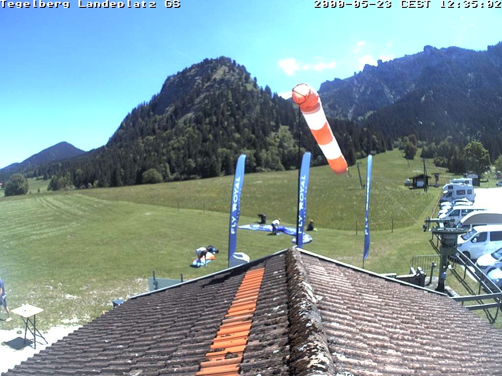 Archiv Foto Webcam Schwangau: Landeplatz am Tegelberg