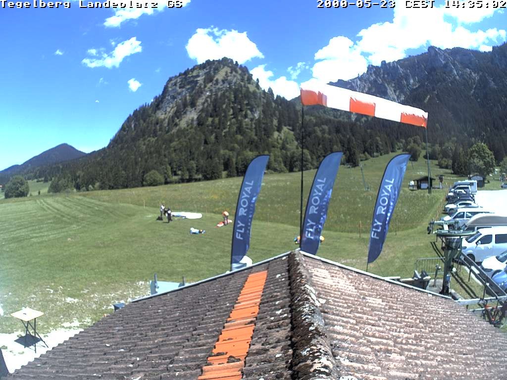 Archiv Foto Webcam Schwangau: Landeplatz am Tegelberg
