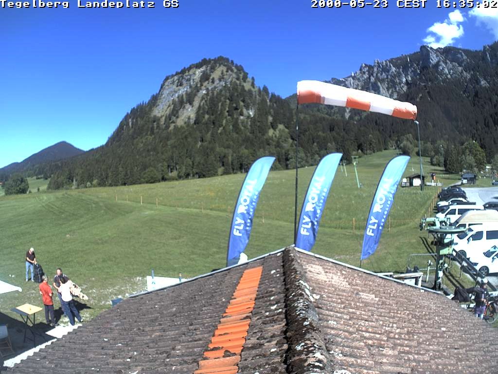Archiv Foto Webcam Schwangau: Landeplatz am Tegelberg