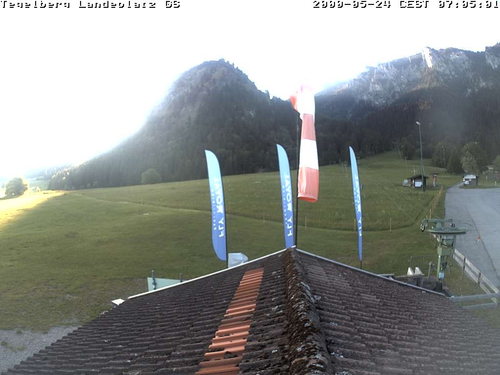 Archiv Foto Webcam Schwangau: Landeplatz am Tegelberg