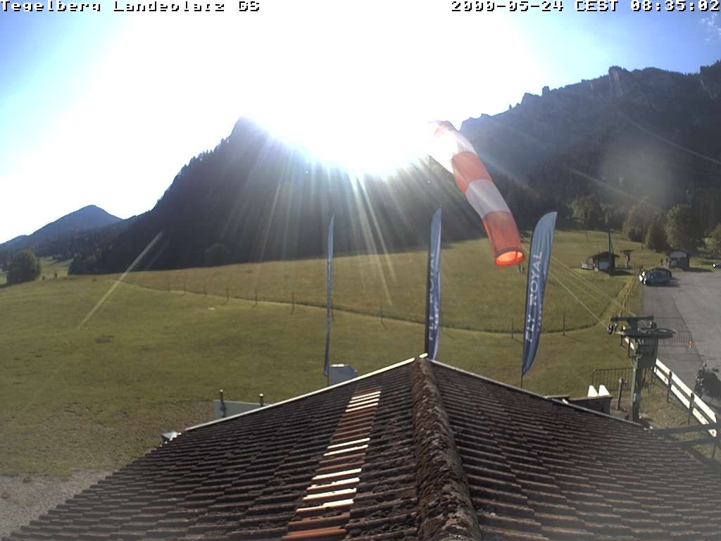 Archiv Foto Webcam Schwangau: Landeplatz am Tegelberg