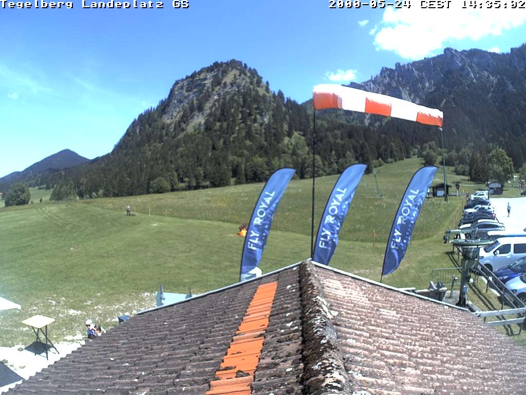 Archiv Foto Webcam Schwangau: Landeplatz am Tegelberg
