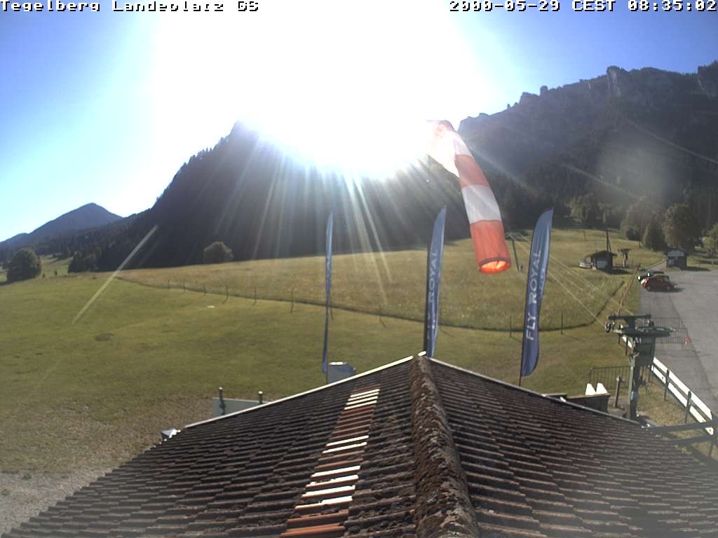 Archiv Foto Webcam Schwangau: Landeplatz am Tegelberg