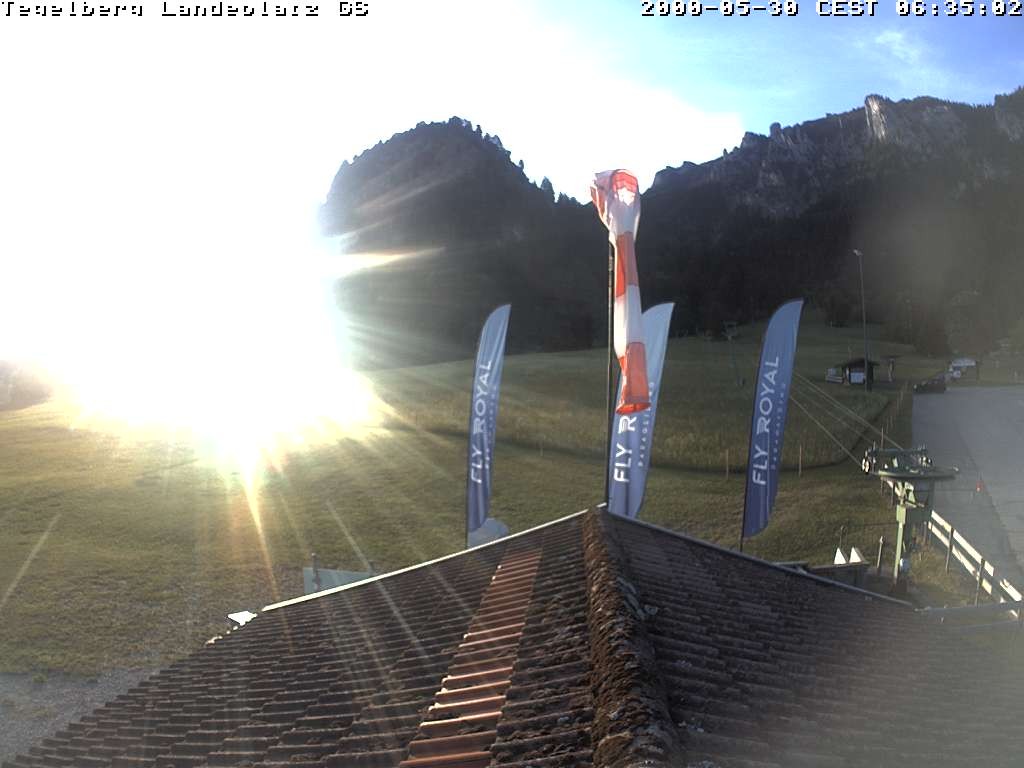 Archiv Foto Webcam Schwangau: Landeplatz am Tegelberg