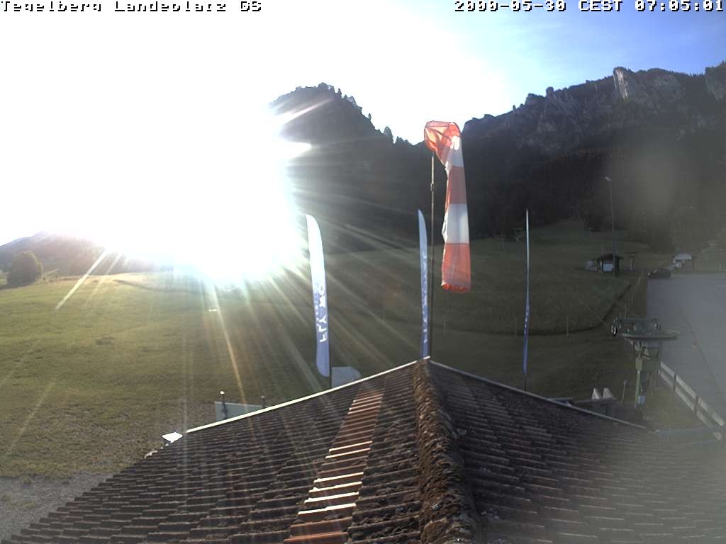 Archiv Foto Webcam Schwangau: Landeplatz am Tegelberg
