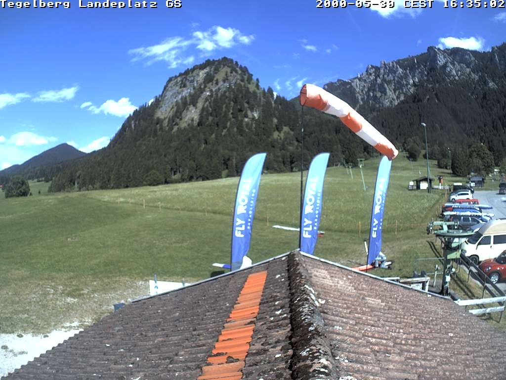 Archiv Foto Webcam Schwangau: Landeplatz am Tegelberg