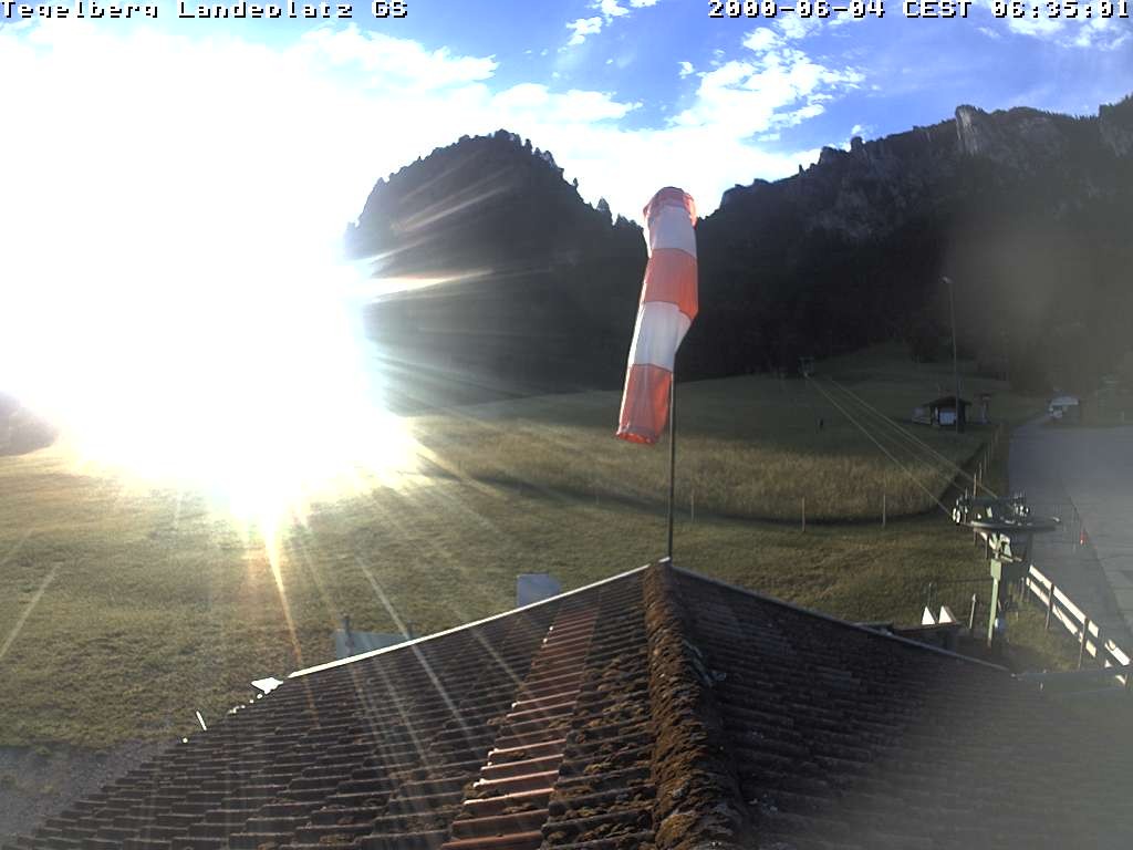 Archiv Foto Webcam Schwangau: Landeplatz am Tegelberg