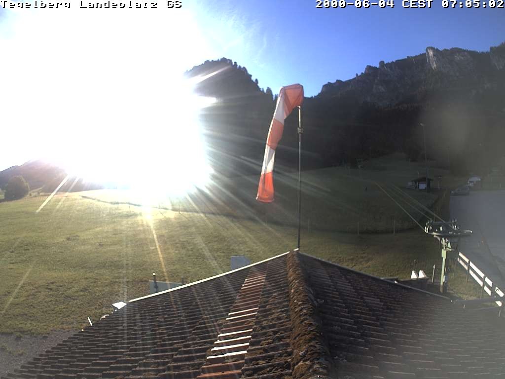 Archiv Foto Webcam Schwangau: Landeplatz am Tegelberg