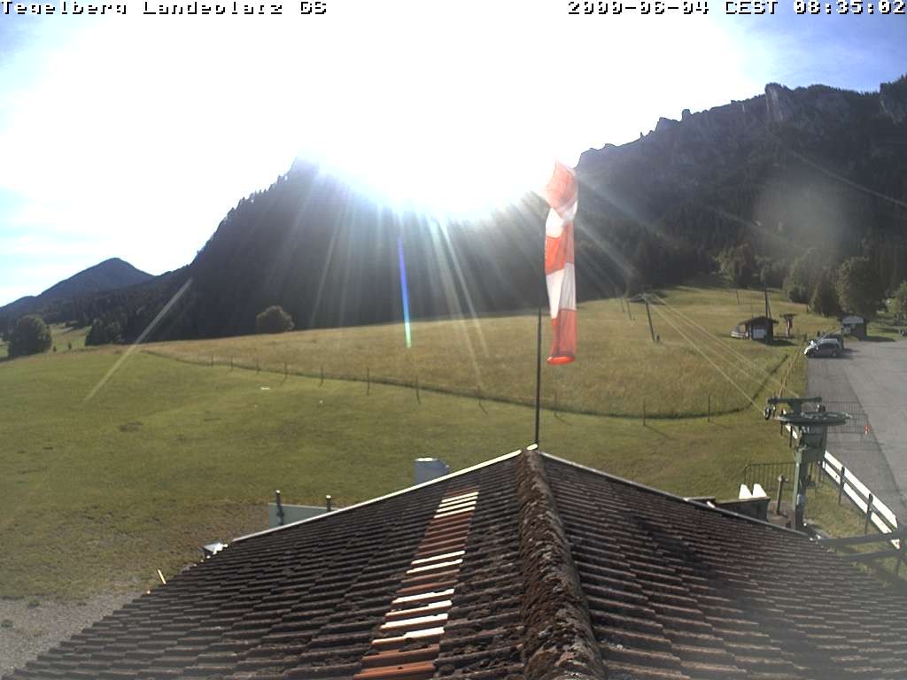 Archiv Foto Webcam Schwangau: Landeplatz am Tegelberg