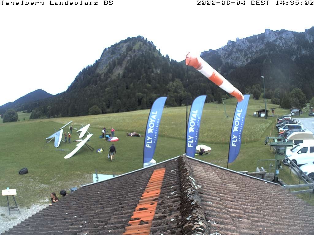 Archiv Foto Webcam Schwangau: Landeplatz am Tegelberg