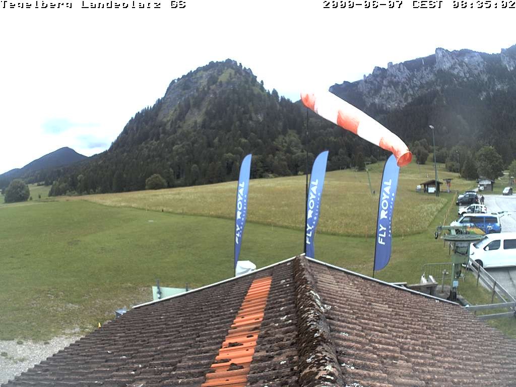 Archiv Foto Webcam Schwangau: Landeplatz am Tegelberg
