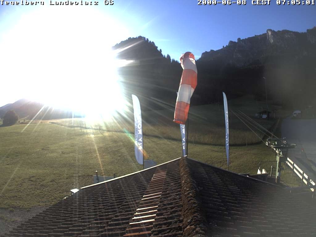 Archiv Foto Webcam Schwangau: Landeplatz am Tegelberg