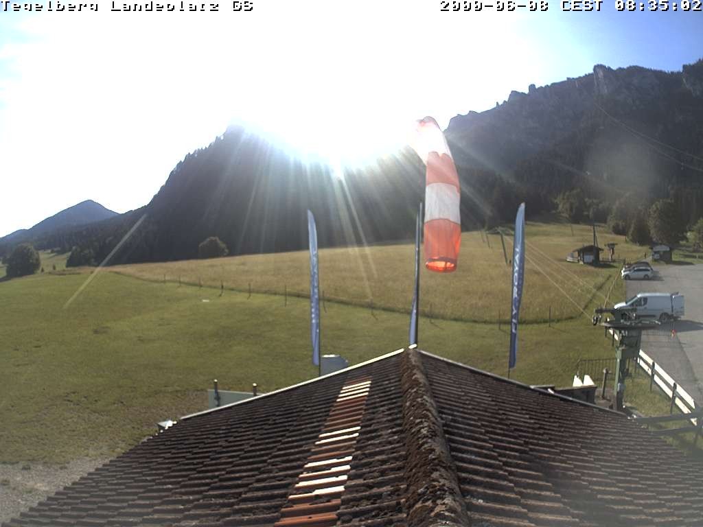 Archiv Foto Webcam Schwangau: Landeplatz am Tegelberg