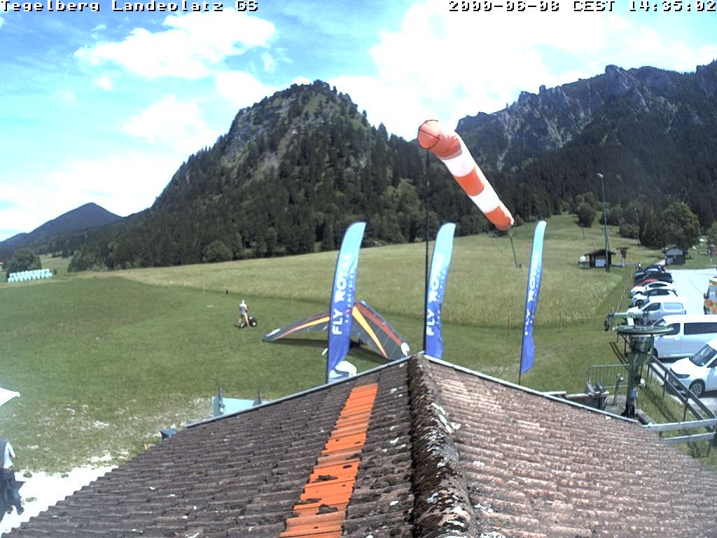 Archiv Foto Webcam Schwangau: Landeplatz am Tegelberg