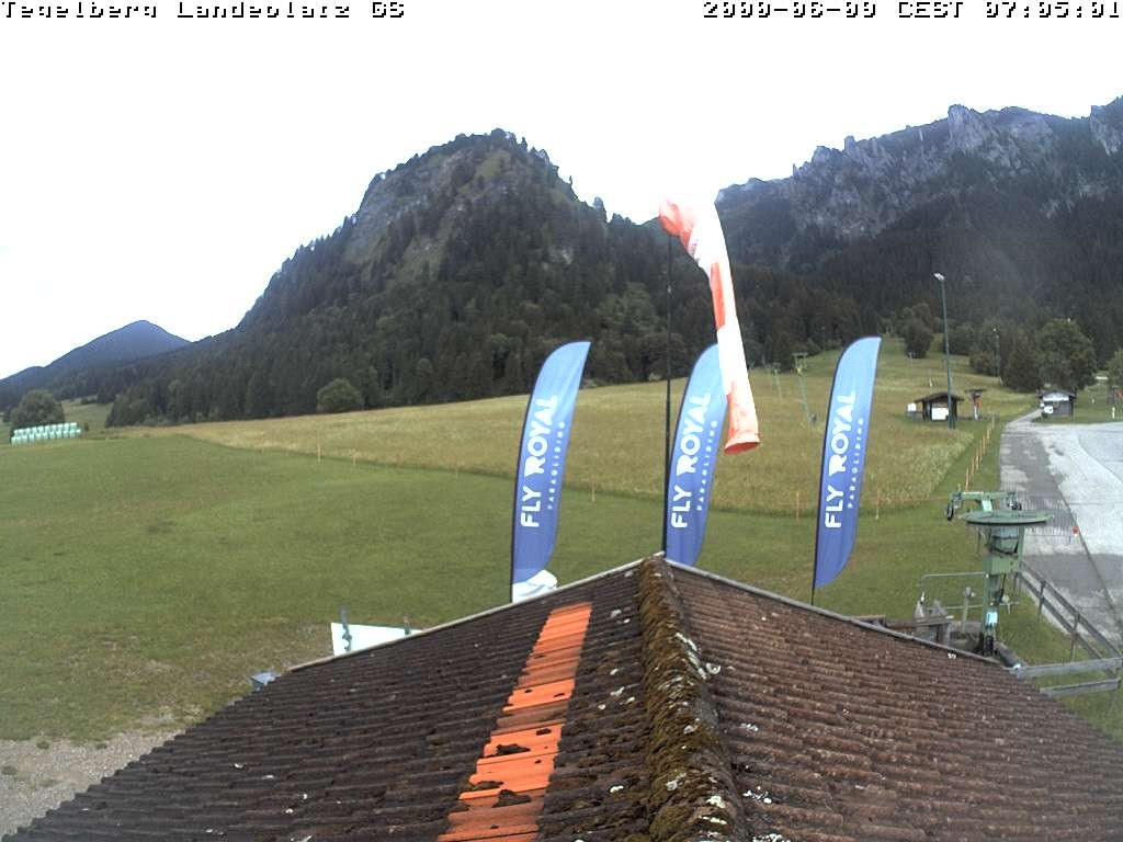 Archiv Foto Webcam Schwangau: Landeplatz am Tegelberg