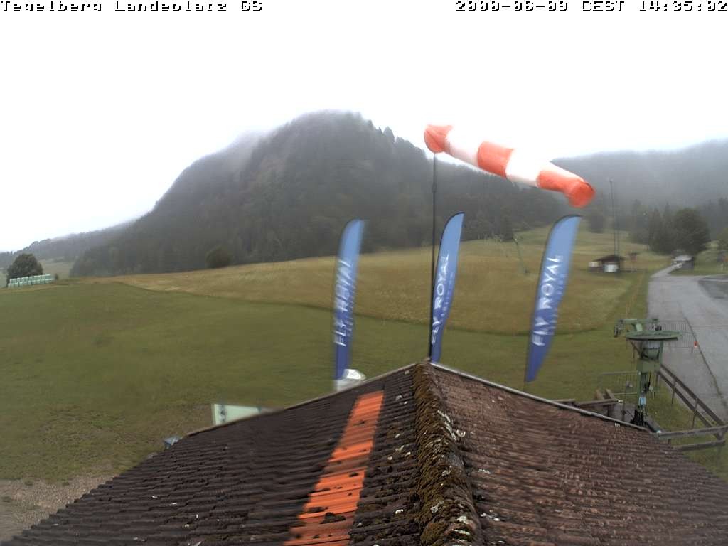 Archiv Foto Webcam Schwangau: Landeplatz am Tegelberg